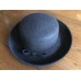 AUGUST Dark Gray Wool Brimmed Hat with Belted Buckled 100% Wool NWT  eb-73494933